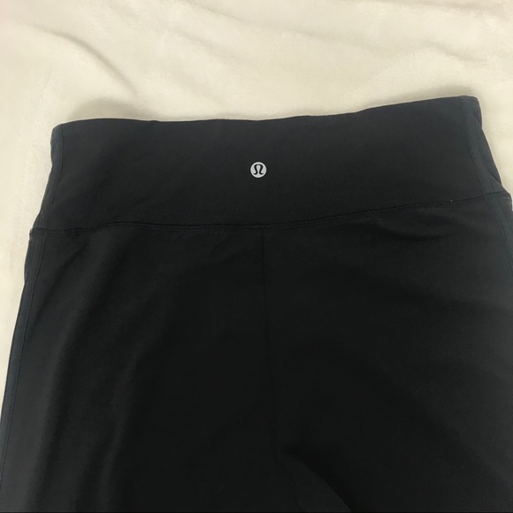 Lululemon High Rise Crop Tights Black 10 - Picture 5 of 11